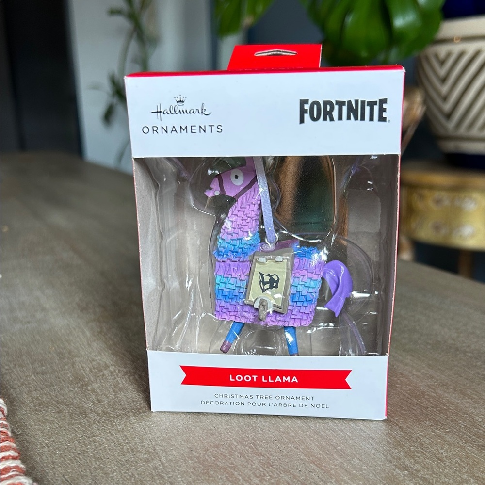 Hallmark Fortnite Loot Llama Ornament - Purple and Blue
